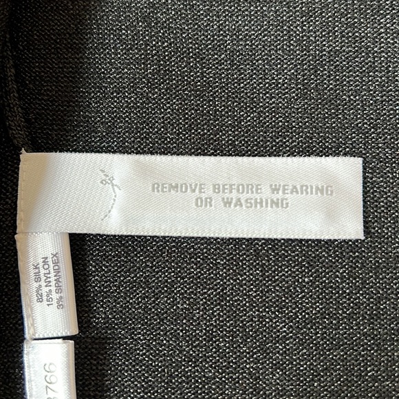 Ann Taylor Shrug Cardigan Jacket Black Silk Knit Ties Cropped Formal Office Wear - Picture 6 of 6